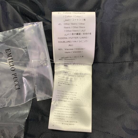 EMILIO PUCCI Size 12 Black Wool Mohair Sequined Jacket Blazer - Picture 7 of 10